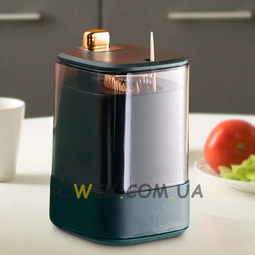 Контейнер для зубочисток з автоматичною подачею Press TYPE Toothpick box чорний (205)