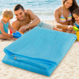 Мягкая пляжная подстилка Анти-песок Originalsize Sand Free Mat 200х150 см Синий (509)