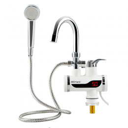 Проточний кран-водонагрівач із душем Delimano RX-019 до 60 градусів з нижнім підключененям