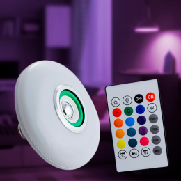 Цветная лампочка Led Music Bulb Bluetooth RGBW-15W с пультом управления EL-2358