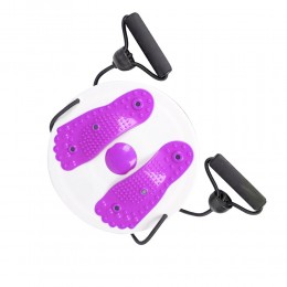 Напольный тренажер для ног и талии с эспандером, Фиолетовый (205)