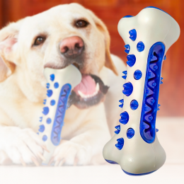 Резиновая косточка для собак TOOTH BRUSH DOG игрушка зубная щетка Синяя (205)