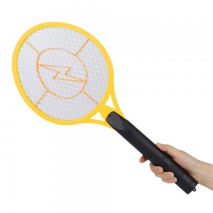 Электрическая мухоловка-ракетка на батарейках 51x21 см, Желтый Электрическая мухоловка-ракетка на батарейках 51x21 см, Желтый