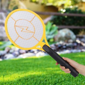 Электрическая мухоловка-ракетка на батарейках 51x21 см, Желтый Электрическая мухоловка-ракетка на батарейках 51x21 см, Желтый