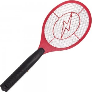 Електрична мухоловка-ракетка на батарейках 51x21 см, Червоний