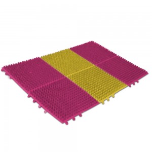 Коврик полиэтиленовый секционный на 6 секции 54х36х10 см, Розово-желтый (DRK) Коврик полиэтиленовый секционный на 6 секции 54х36х10 см, Розово-желтый (DRK)