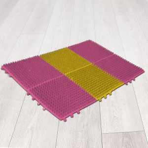 Коврик полиэтиленовый секционный на 6 секции 54х36х10 см, Розово-желтый (DRK) Коврик полиэтиленовый секционный на 6 секции 54х36х10 см, Розово-желтый (DRK)