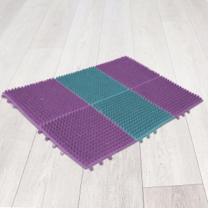 Килимок поліетиленовий секційний на 6 секцій 54х36х10 см, Фіолетово-блакитний (DRK) Килимок поліетиленовий секційний на 6 секцій 54х36х10 см, Фіолетово-блакитний (DRK)