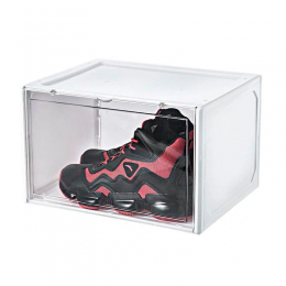 Складаний пластиковий бокс-органайзер 1Pack для зберігання взуття 6 секцій B12-01 Прозорий (HA-360)