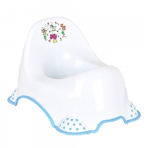 Горшок детский Турбо CM-130 ТМ IRAK Plastik, Белый с голубым