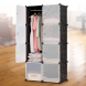 Пластиковый складной шкаф органайзер Storage Cube Cabinet MP-28-51 76*37*146 см (509)