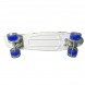 Пенні борд синій "графіті-джокер" скейт 25 з колесами що світяться Penny Board до 80 кг (HA-712)
