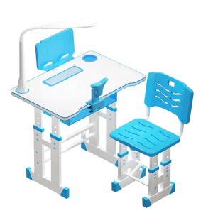 Детский регулируемый столик парта со стульчиком Side table Синий (NJ-492)