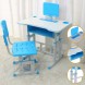 Детский регулируемый столик парта со стульчиком Side table Синий (NJ-492)