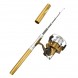 Карманная складная удочка-ручка Fishing Rod in Pen case, Золотая