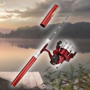 Кишенькова складна вудочка-ручка Fishing Rod in Pen case, Червоний Кишенькова складна вудочка-ручка Fishing Rod in Pen case, Червоний