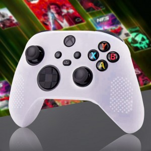 Защитный силиконовый чехол на джойстик XBOX360, Белый (206)