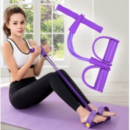 Фитнес тренажер многофункциональный силовой Pull Reducer для фитнеса, Фиолетовый