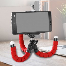 Гнучкий настільний міні-штатив Y01 для смартфона 18 см, Червоний (205)