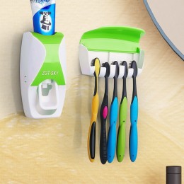 Автоматичний дозатор для зубної пасти з тримачем зубних щіток, Зелений (205)