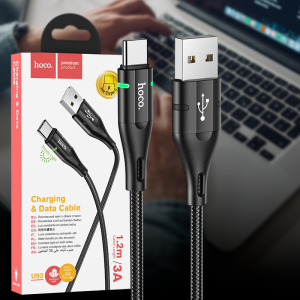 Кабель заряджання та синхронізації HOCO U93 Type-C Shadow Чорний 99153 (206) Кабель заряджання та синхронізації HOCO U93 Type-C Shadow Чорний 99153 (206)