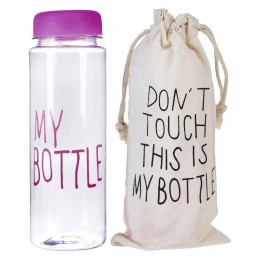 Спортивна пляшка My Bottle для води та напоїв + чохол 500 мл, Фіолетовий