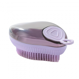 Мочалка щетка с емкостью для моющего средства BATH BRUSH LY-319 Фиолетовая (205)