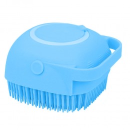 Силиконовая щетка для животных с резервуаром для шампуня‌ silicone massage bath brush