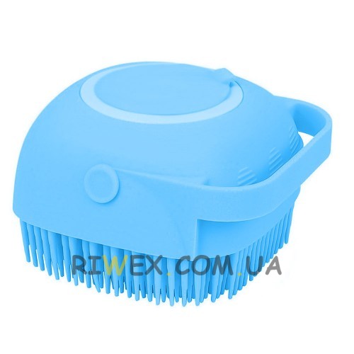 Силиконовая щетка для животных с резервуаром для шампуня‌ silicone massage bath brush
