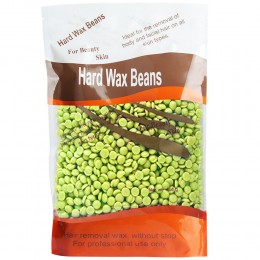 Воск горячий Hard Wax Beans пленочный в гранулах(гранулированный) для депиляции 500 г, Лайм