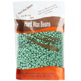 Воск горячий Hard Wax Beans пленочный в гранулах(гранулированный) для депиляции 500 г, Зеленый