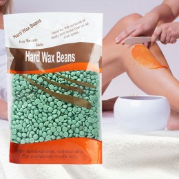 Воск горячий Hard Wax Beans пленочный в гранулах(гранулированный) для депиляции 500 г, Зеленый