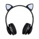 Наушники с кошачьими ушками Cat VZV-23M, FM-радио, Bluetooth 5.0, Черный