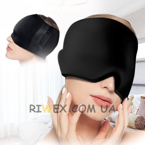 Гелевая маска от головной боли EYE PAD горячая/холодная, Черный (205)