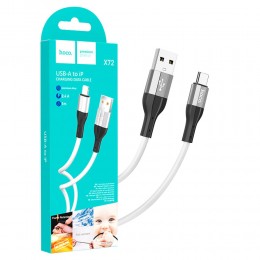 Кабель USB Lightning X72 Creator зарядка, передача данных, 1 м, Белый (206)