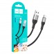 Кабель USB Lightning X72 Creator зарядка, передача данных, 1 м, Черный (206)