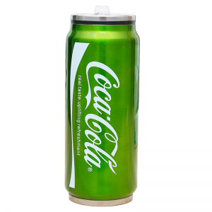 Термокухоль в дизайні Coca Cola 500 мл для холодних та гарячих напоїв EL-195 зелена (237)