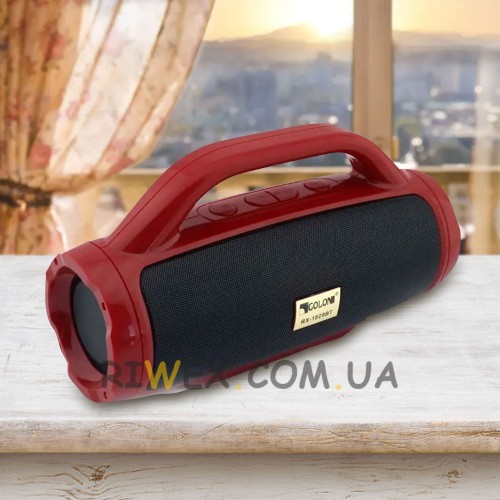 Радіоприймач колонка GOLON RX-1829 BT USB 2000 мАг 12W, Червоний