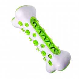 Игрушка для собак Tooth Brush Dog, резиновая косточка для чистки зубов, Зеленая (205)