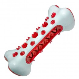 Іграшка для собак Tooth Brush Dog, гумова кісточка для чищення зубів, Червоний (205)