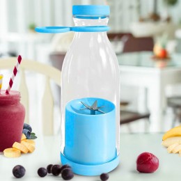 Беспроводной портативный блендер-бутылка Fresh Juice Blender 420 мл, Голубой (205)