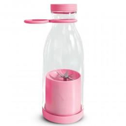 Бездротовий портативний блендер-пляшка Fresh Juice Blender 420 мл, Рожевий (205)