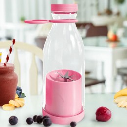 Беспроводной портативный блендер-бутылка Fresh Juice Blender 420 мл, Розовый (205)
