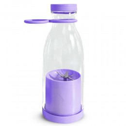 Бездротовий портативний блендер-пляшка Fresh Juice Blender 350мл, Фіолетовий (205)