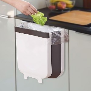Контейнер сміттєвий складний на дверцятах Foldable Hanging Garbage Bin, Білий