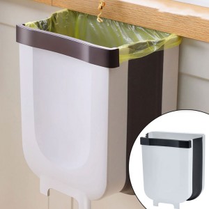 Контейнер сміттєвий складний на дверцятах Foldable Hanging Garbage Bin, Білий