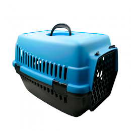 Переноска контейнер для транспортировки животных, пластиковая 48 см синяя (2339)