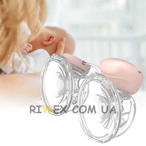 Электрический лактатор TWINNY BabyOno 1002 в виде раковины двойной (SB)