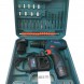 Акумуляторний шуруповерт BOSHUN BS6012-C013 12v 2.0Ah з набором інструментів, Синій (2487)