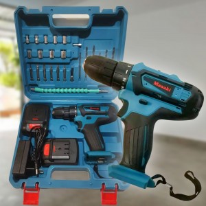 Аккумуляторный шуруповерт MT6012-C014B 24v с набором инструментов, Синий (2487)